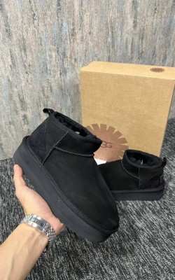 Yüksek Taban Siyah İçi Tüylü Bot